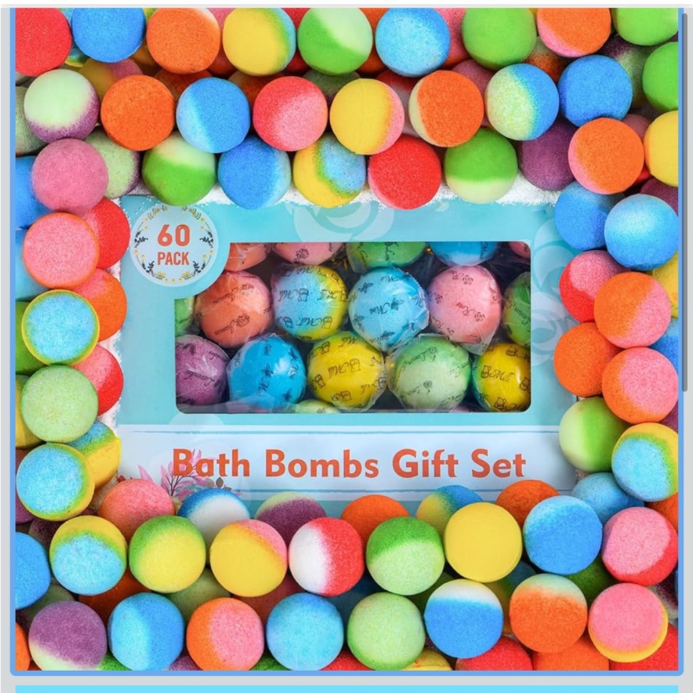 60 Colorful Bath Bombs